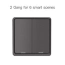 MOES 4 Gang Tuya ZigBee Wireless 12 Scene Switch Push Button Controller Battery Powered Automation Scenario for Tuya Devices