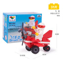 Mini Transportation tank plane Car Educational Assembled Models Building Blocks Compatible small Bricks toys for children