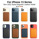 For Magsafe Magnetic Leather Wallet Case For iPhone 13 12 14 Pro Max Magnetic Card Bag iPhone 12 13 mini Phone Cover Accessorie