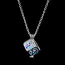 FAMSHIN Fashion Silver Color Charm Luminous Pendant Necklace Women Moon Glowing Stone Necklace Christmas Necklaces Jewelry Gifts