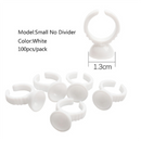 100pcs Disposable Ring Caps Microblading Tattoo Ink Cup For Permanent Pigment Holder Rings Accessories Makeup Tattoo Tools