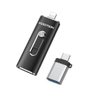 KOOTION U21 Type C USB Flash Drives 32GB 64GB 128GB 256GB OTG Pen Drive Memory Stick USB Key 3.0 Pendrive For Android PC Laptop