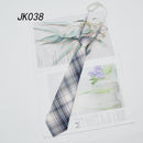 Shirt Necktie Women College Style JK Plaid Uniform Detachable Collars Removable Ties Apparel Accessories галстук женский