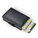 Top Quality Rfid Wallet Men Money Bag Mini Purse Male Aluminium Card Wallet Small Clutch Leather Wallet Thin Purse Carteras 2022