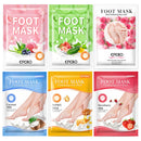 PUTIMI 6packs Exfoliating Foot Mask Feet Peeling Mask Spa Socks Smooth Dead Skin Remover Moisturizing Whitening Foot Mask