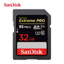 SanDisk Extreme PRO SD Card 32G 64G 128G 256G SDHC SDXC UHS-I C10 95MB/s-200MB/s U3 Memory Card Support V30 4K for Camera/DV/SLR