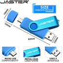 3 IN 1 Metal OTG 64GB Flash Drive USB 2.0 32GB Mini Pen Drives Red Custom Logo 16GB Memory Stick Gifts Key Chain 8GB U Disk 4GB