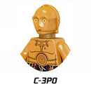 Disney R2-D2 Building Blocks C-3PO General Grievous R4-P17 K-2SO IG88 Battle Buzz Droid Star Bricks Action Figures Christmas Toy