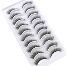 NEW 10 Pairs Natural False Eyelashes Fake Lashes Long Makeup 3d Mink Lashes Extension Eyelash Mink Eyelashes for Beauty 54