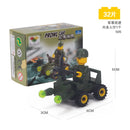 Mini Transportation tank plane Car Educational Assembled Models Building Blocks Compatible small Bricks toys for children