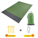 2x2.1m Waterproof Pocket Beach Blanket Folding Camping Mat Mattress Portable Lightweight Mat Outdoor Picnic Mat Sand Beach Mat