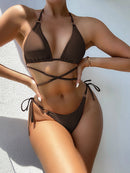 Sexy Micro Bikinis 2022 Woman Criss Cross Swimwear Women Swimsuit Summer String Thong Bikinis Set 2 Piece Bathing Suit Beachwear