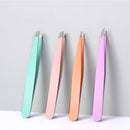 1 Pcs 4 Styles Tip Flat Eyebrow Tweezers Stainless Steel Point Tip Slant Hair Removal Beauty Makeup Tools Accessory