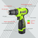 YIKODA 12V 16.8V 21V 25V Electric Screwdriver Cordless Drill Rechargeable Lithium Battery Mini Wireless Power Driver Tools