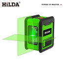 2 Lines Laser Level Self Levelling Green Beams Laser Horizontal & Vertical Cross-Line