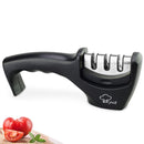 Knife Sharpener 4 in 1 Diamond Coated&Fine Rod Knife Shears and Scissors Sharpening stone System Stainless Steel Blades