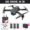 2022 New Mini Drone S89 pro 4k Profesional HD Dual Camera WiFi Fpv Drones Height Preservation Rc Helicopters Quadcopter Toys