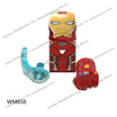 WM blocks 6052 6055 6056 6061 6063 6068 6071 6132 Disney anime bricks mini action toy figures Assemble blocks kids toys gifts