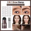2022 One Step Shaping Kit Stamp Set Professional Brow Makeup Stick Hairline Contour Waterproof Stencil Eyebrow Stanp Template
