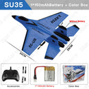 RC Plane SU35 2.4G With LED Lights Aircraft Remote Control Flying Model Glider Airplane SU57 EPP Foam Toys For Children Gifts