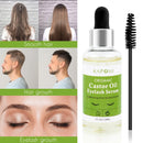 Natural Castor Oil Eyelashes Growth Essential Oil Thick Longer Nourishing Enhancer Lash Eyebrow Hair Growth Liquid Castor Serum