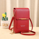Women Bags Soft Leather Wallets Touch Screen Cell Phone Purse Crossbody Shoulder Strap Handbag for Female Cheap Women&