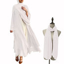 Ramadan Open Chiffon Abaya Dubai Women Sash Marocain Kaftan Eid Hijab Long Robe Muslim Fashion Clothes Turkey Vestido De Mujer
