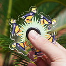 Cartoon Anime Ninjas Fidget Spinner Top 3D Dynamic Running Gyroscope Kawaii Stress Relief Kid Decompression Toys Fingertip Gyro