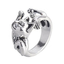 1pcs Titanium Steel Eagle Dragon Claw Halloween Skull Ring Hot Selling Men&