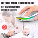 Bluetooth 5.0 Wireless With USB Rechargeable RGB Mouse BT5.2 For Laptop Computer PC Macbook Gaming Mouse 2.4GHz 1600DPI