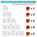 SRAN F6 Series White Crystal Tempered Glass Panel Light switch eu french wall socket usb tv rj45 rj11 Sensor switch Module DIY