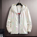 Summer Jacket Women White S-7XL Pl Size Loose Thin Couple Hooded Tops 2022 Spring Autumn New Blue Waterproof Cargo Coats