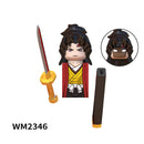 WM6116 WM6137 WM2344-A Demon Slayer Japanese Anime Uzui Tengen Rengoku Kyoujurou Tanjirou mini Action toy Figures Assemble toys