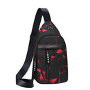 Men Anti Theft Chest Bag Shoulder Bags USB Charging Crossbody Package School Short Trip Messengers Bags Men&