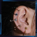 Stainless Steel Fake Piercing Nose Ring for Women Men Magnetic Septum Piercing Nose Cuff Punk Hip Hop Fake Body Jewelry Ear clip