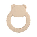 1pc Baby Teether Silicone Bracelet BPA Free Cute Animal Silicone Pendant Wood Ring Teething Rattle for Baby Accessories Toys