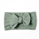 1Pcs Newborn Baby Headband For Girls Elastic Knit Children Turban Baby Bows Soft Nylon Kids Headwear Hair Accessories 32 Colors