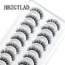 NEW 10 Pairs Natural False Eyelashes Fake Lashes Long Makeup 3d Mink Lashes Extension Eyelash Mink Eyelashes for Beauty 54