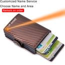Top Quality Rfid Wallet Men Money Bag Mini Purse Male Aluminium Card Wallet Small Clutch Leather Wallet Thin Purse Carteras 2022