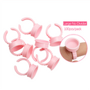 100pcs Disposable Ring Caps Microblading Tattoo Ink Cup For Permanent Pigment Holder Rings Accessories Makeup Tattoo Tools