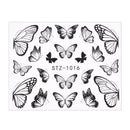 1Pcs Water Nail Decal and Sticker Flower Leaf Tree Green Simple Summer DIY Slider for Manicure Nail Art Watermark Manicure Decor
