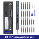 Precision Electric Screwdriver 24 Pcs S2 Alloy Steel Bit Screwdrivers Type-C Fast Charging Screwdriver Set Repair Power Tools