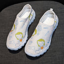 Rimocy Nurse Shoes Women Print Breathable Sneakers Woman Slip-on Light Non-slip Flats Ladies Soft Bottom Casual Sports Shoes