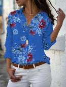 Long Sleeve Women Blouses 2022 Plus Size Turn-down Collar Blouse Shirt Casual Tops Elegant Work Wear Chiffon Shirts 5XL