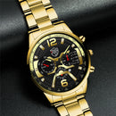 2022 Fashion Mens Stainless Steel Watches Luxury Men Sports Quartz Wrist Watch Male Business Casual Leather Watch reloj hombre