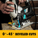 DEKO 220V JigSaw for Home DIY 3000rpm Variable Speed Electric Saw with Piece Blades Accessories 600W/750W/1000W Power Tool