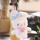 Sanrio 10cm Kuromi My Melody KT Cat PC Dog Hello Kitty Keychain Anime Plush Figure Pendant Accessories Cute Animals Toys