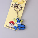 Pokemon Anime Marowak Abra Gengar Ponyta Porygon Alloy Silicone Keychain Accessories Pendant Bag Key Ring Pendant Birthday Gifts