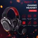 HAVIT H2008d Wired Gaming Headset with 3.5mm Plug 50mm Drivers Surround Sound HD Mic for PS4 PS5 XBox PC Laptop Gamer Headphone