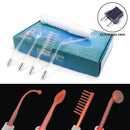 4in1 High Frequency Electrode Wand w/Neon Electrotherapy Glass Tube Acne Spot Remover Home Spa Beauty Device Facial Therapy Wand